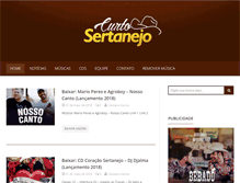 Tablet Screenshot of curtosertanejo.com